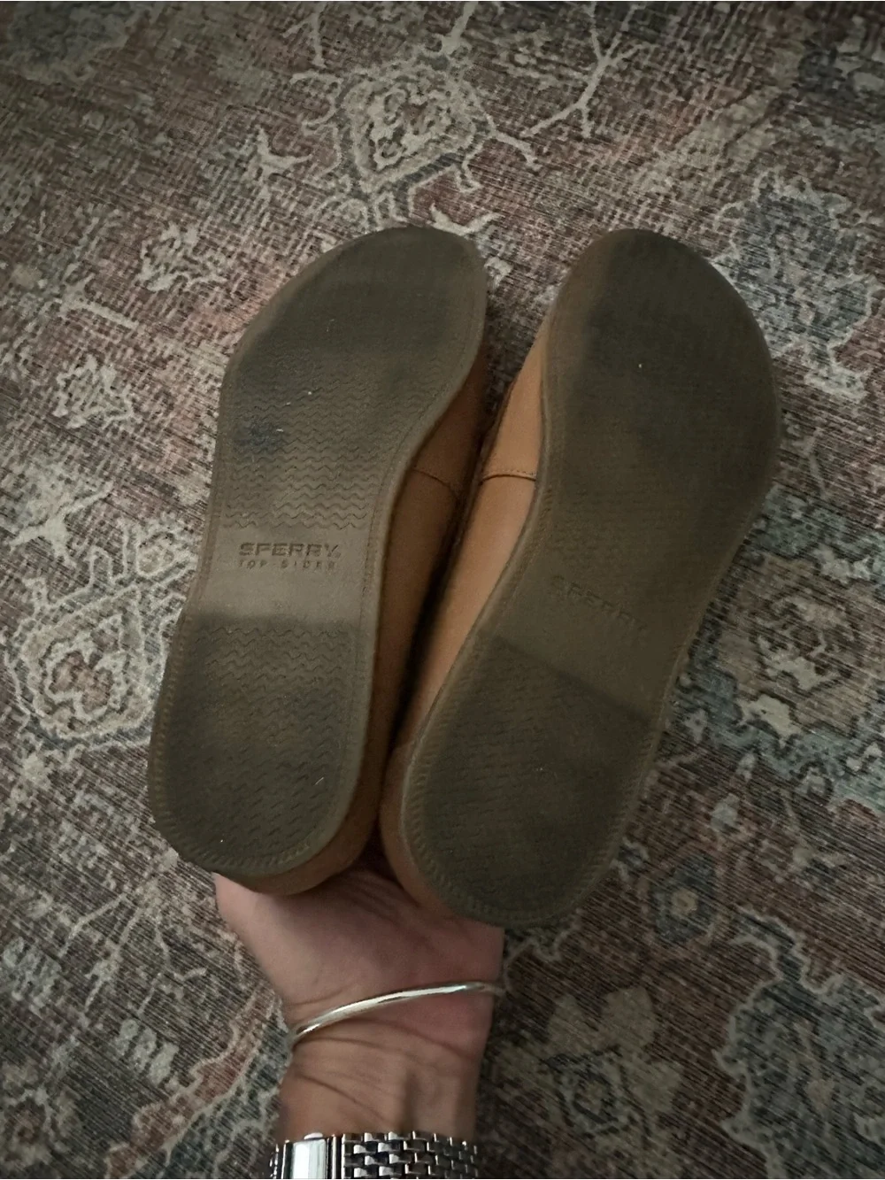 Sperry Women’s Cognac Leather Boat Shoe/Penny Loafers